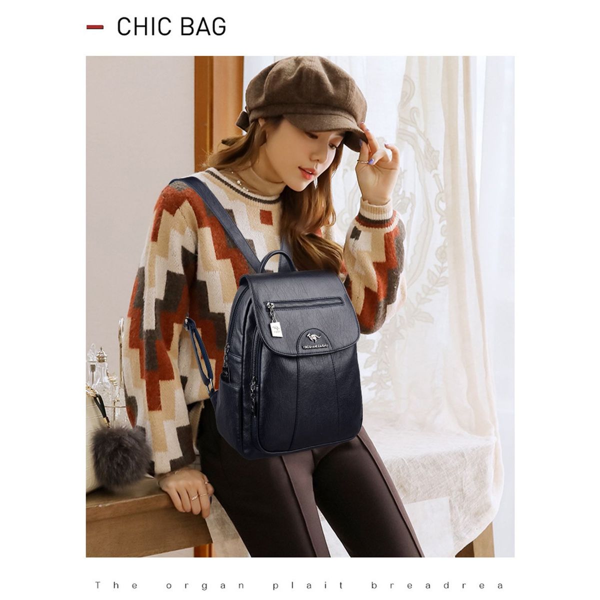 TIOZONEY - Mochilas De PU Para Mujer