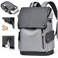 TIOZONEY - Mochila de PU para laptop de 156 pulgadas