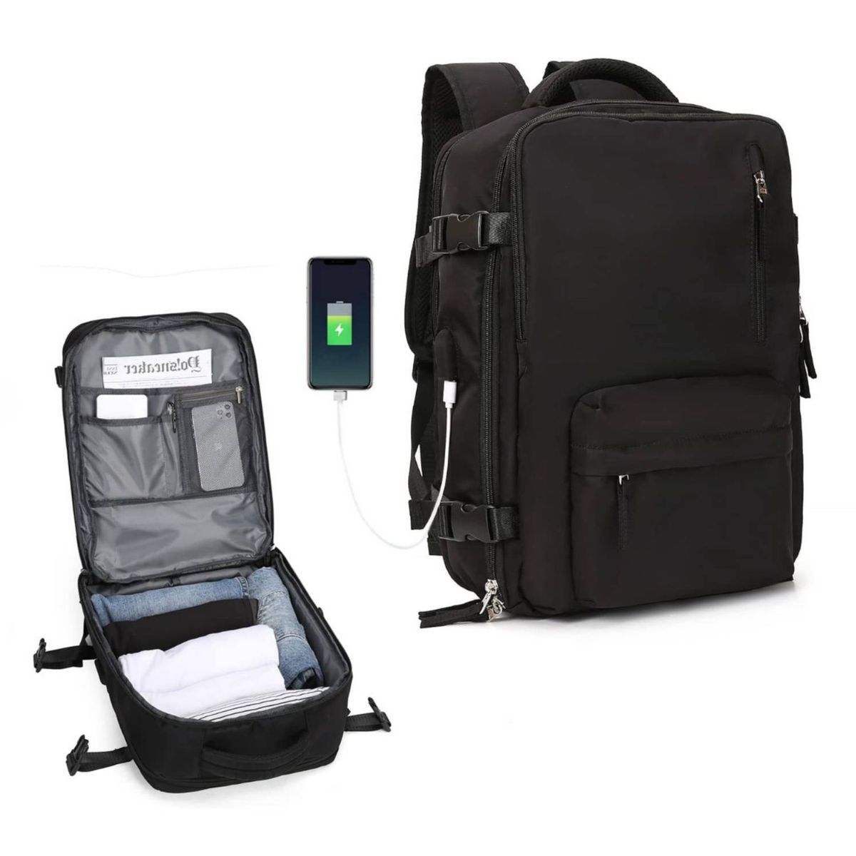 TIOZONEY - Mochila de viaje para mujeres hombros