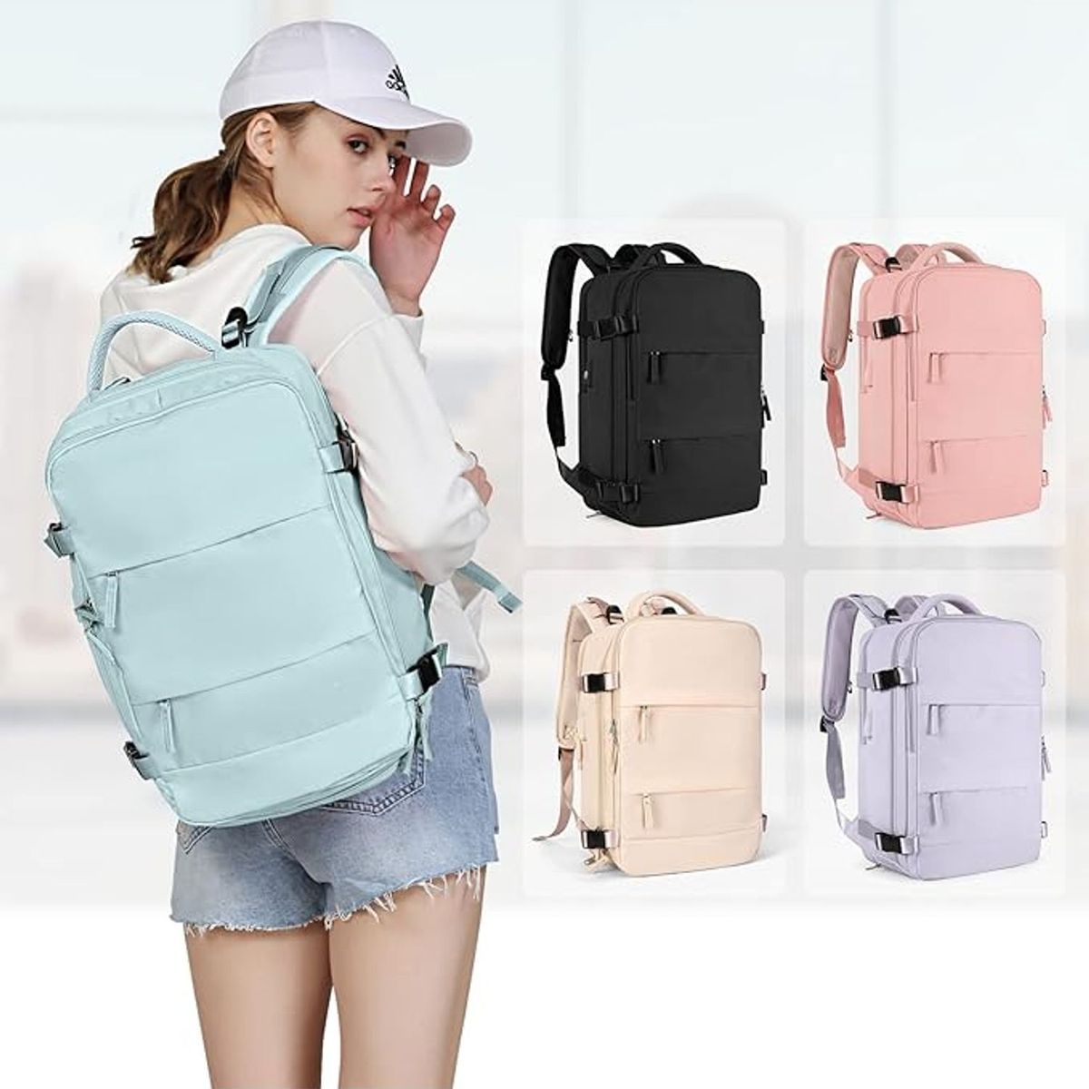 TIOZONEY - Mochila de viaje para mujeres