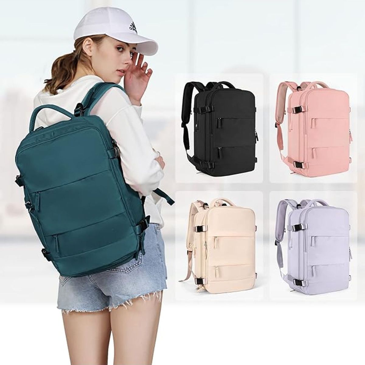 TIOZONEY - Mochila de viaje para mujeres