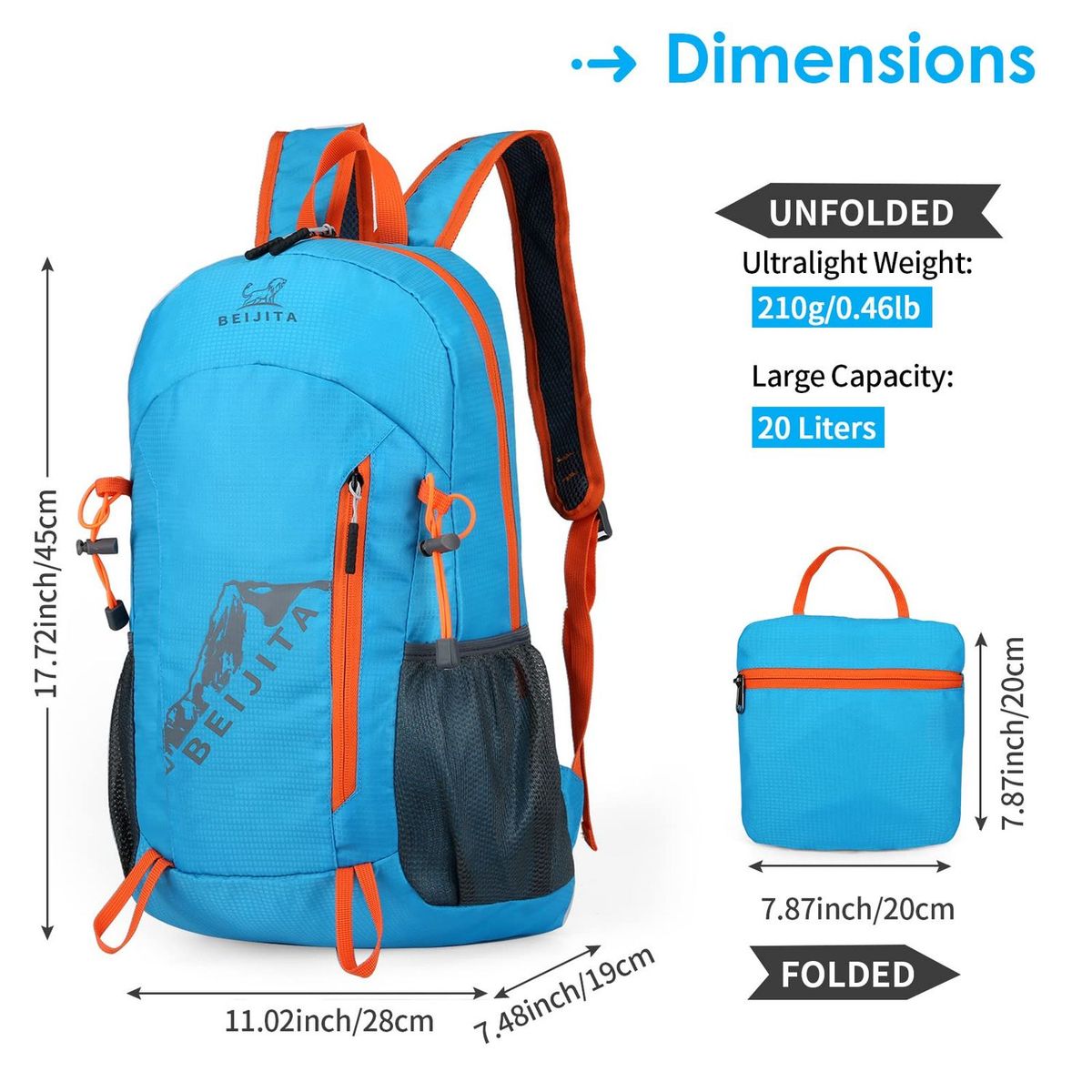 TIOZONEY - Mochila Impermeable Para Camping Trekking Y Viajes