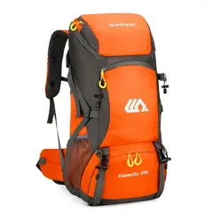 TIOZONEY - Mochila Impermeable 50L Para Camping Trekking Y Viajes