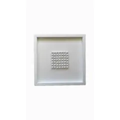 GENERICO - Cuadro Decorativo 3D Minimalista - Colección Esferas 30x30 cm Blanco