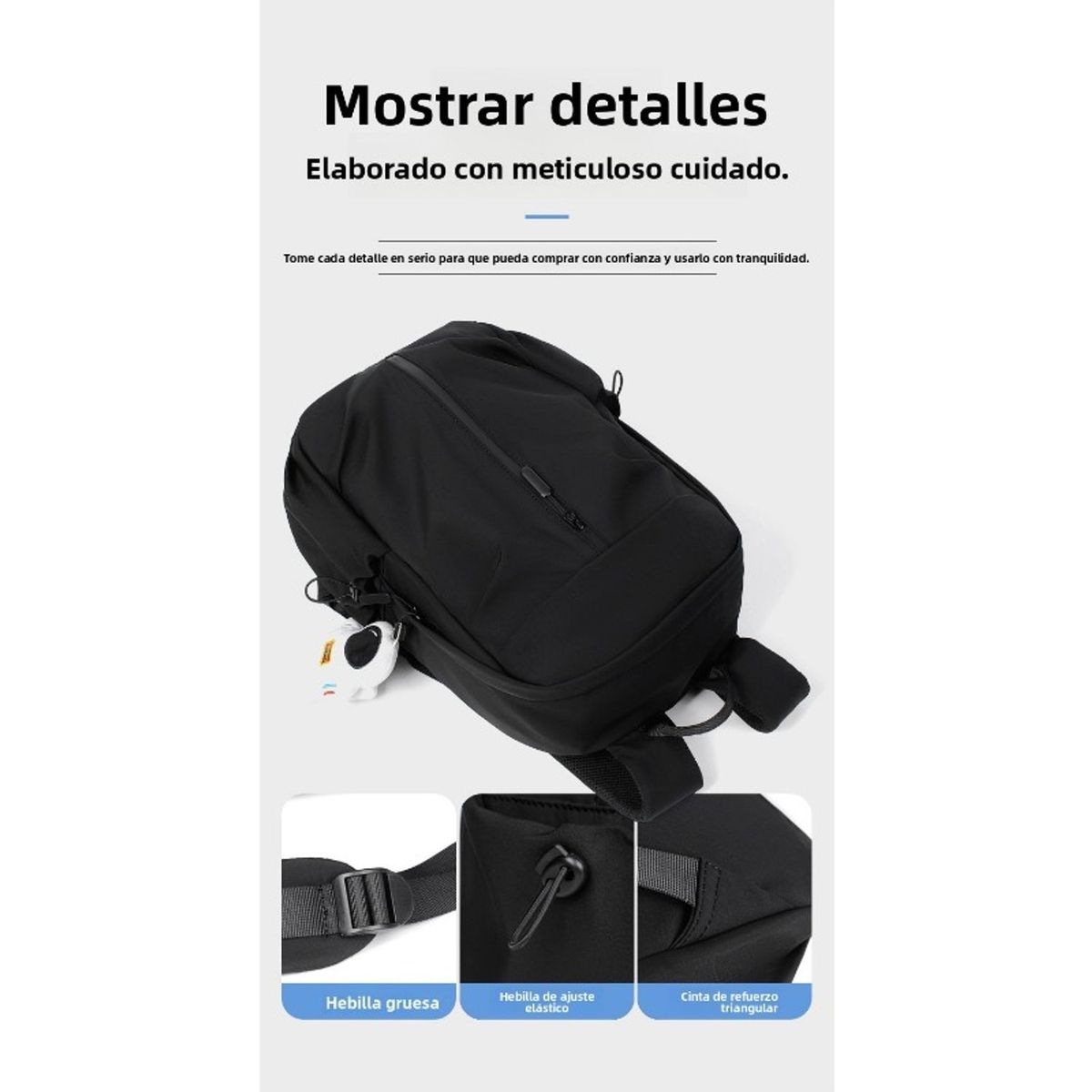 TIOZONEY - Mochila minimalista impermeable