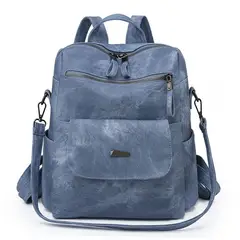 TIOZONEY - Mochila Cartera Urban Chic PU PU Mujer a la Moda Multiuso