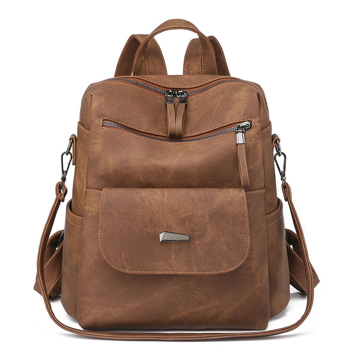 TIOZONEY - Mochila Cartera Urban Chic PU PU Mujer a la Moda Multiuso