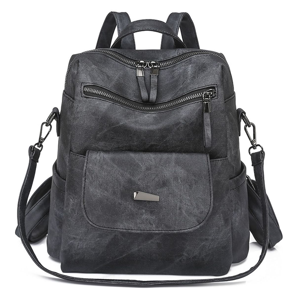 TIOZONEY - Mochila Cartera Urban Chic PU PU Mujer a la Moda Multiuso