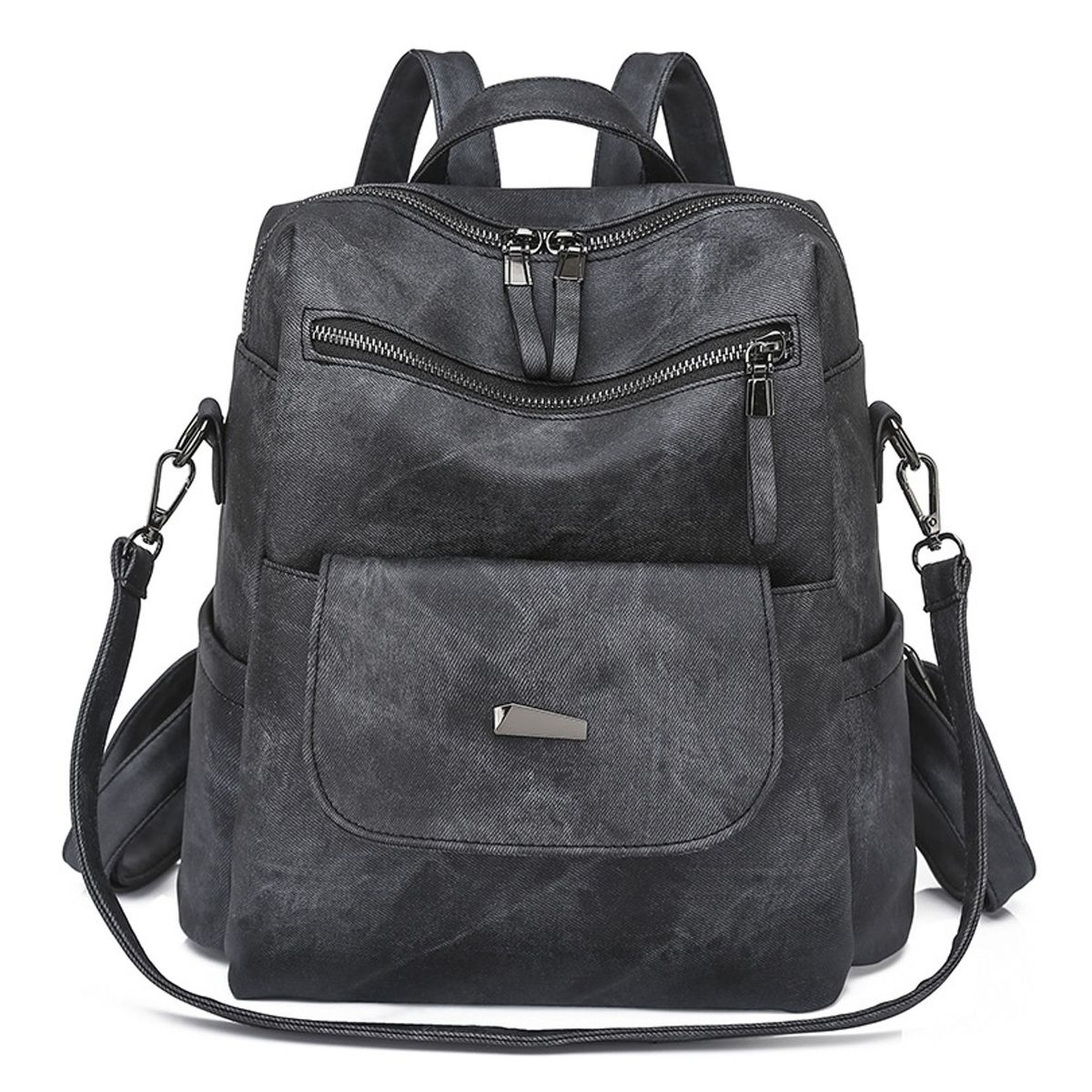 TIOZONEY - Mochila Cartera Urban Chic PU PU Mujer a la Moda Multiuso