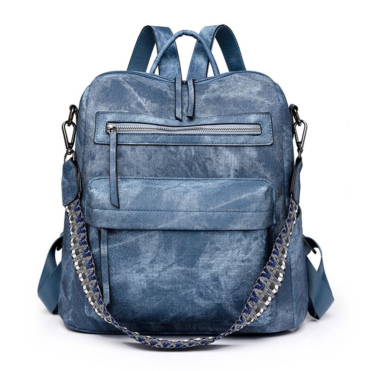 TIOZONEY - Mochila Cartera Urban Chic PU PU Mujer a la Moda Multiuso