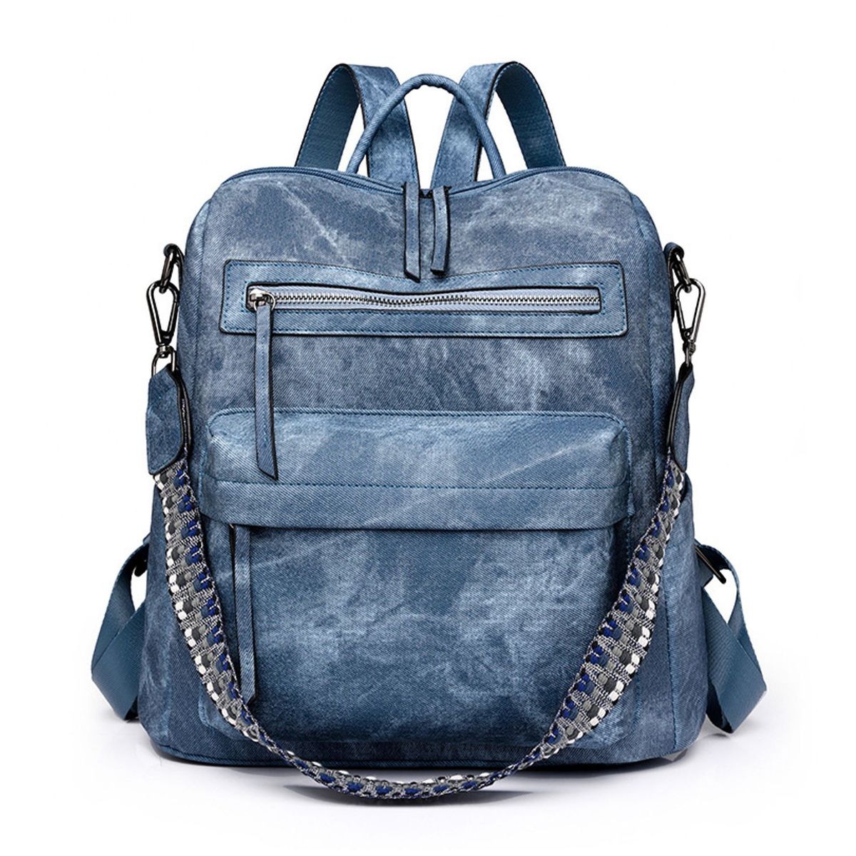 TIOZONEY - Mochila Cartera Urban Chic PU PU Mujer a la Moda Multiuso