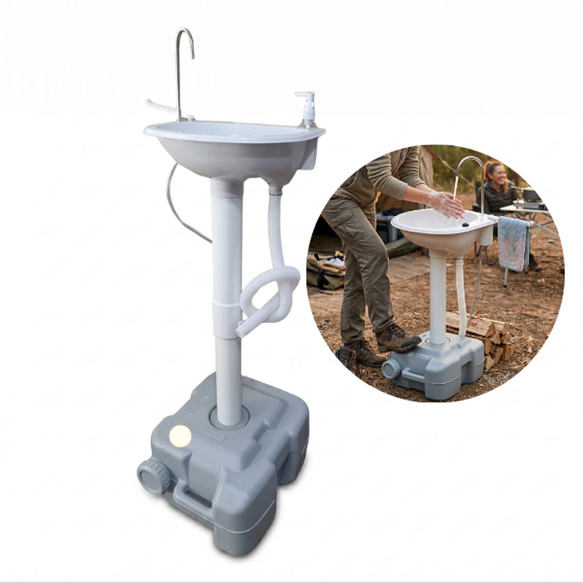 GENERICO - Lavamanos Portátil 20 L Baño Químico Camping Outdoor