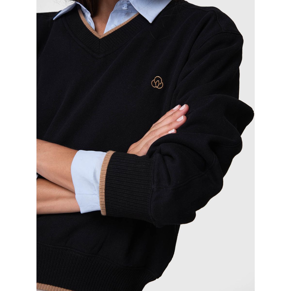 BSOUL - Polerón Crew Rec Negro BSOUL