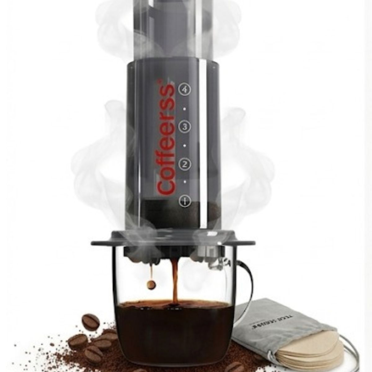 GENERICO - Cafetera Francesa Portatil Presion Color Negro Automatica