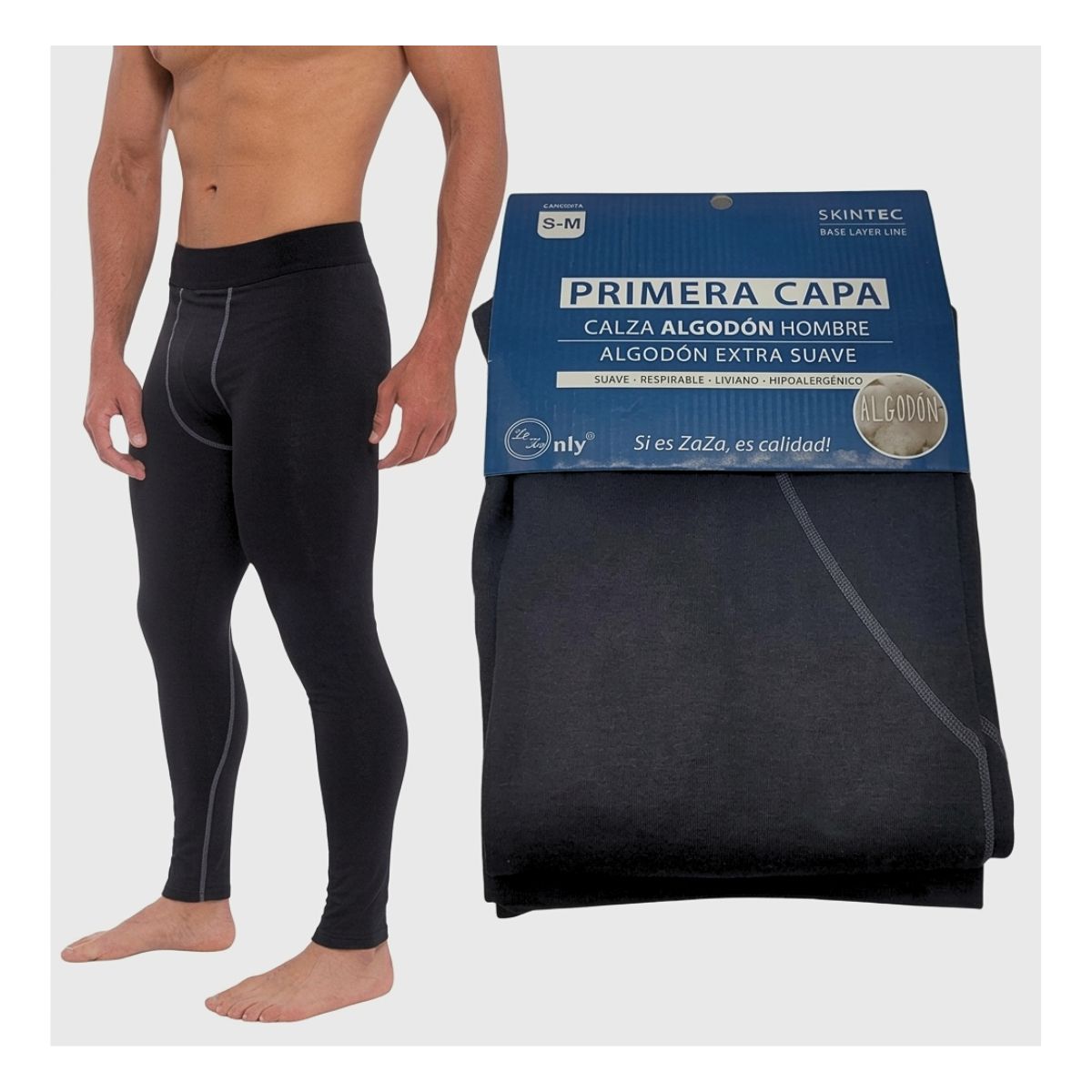 EKOL TACTICA MILITAR - Calza Térmica Hombre Primera Capa Polar Invierno Algodón