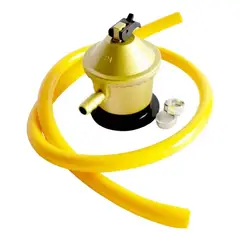 GENERICO - Fogón Industrial Alta Presión Con Base Regulable + Kit manguera y regulador