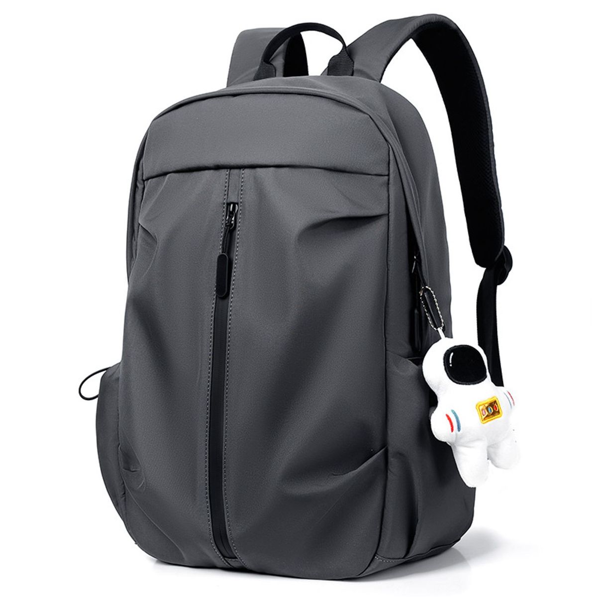 TIOZONEY - Mochila de gran capacidad en color liso-Gris