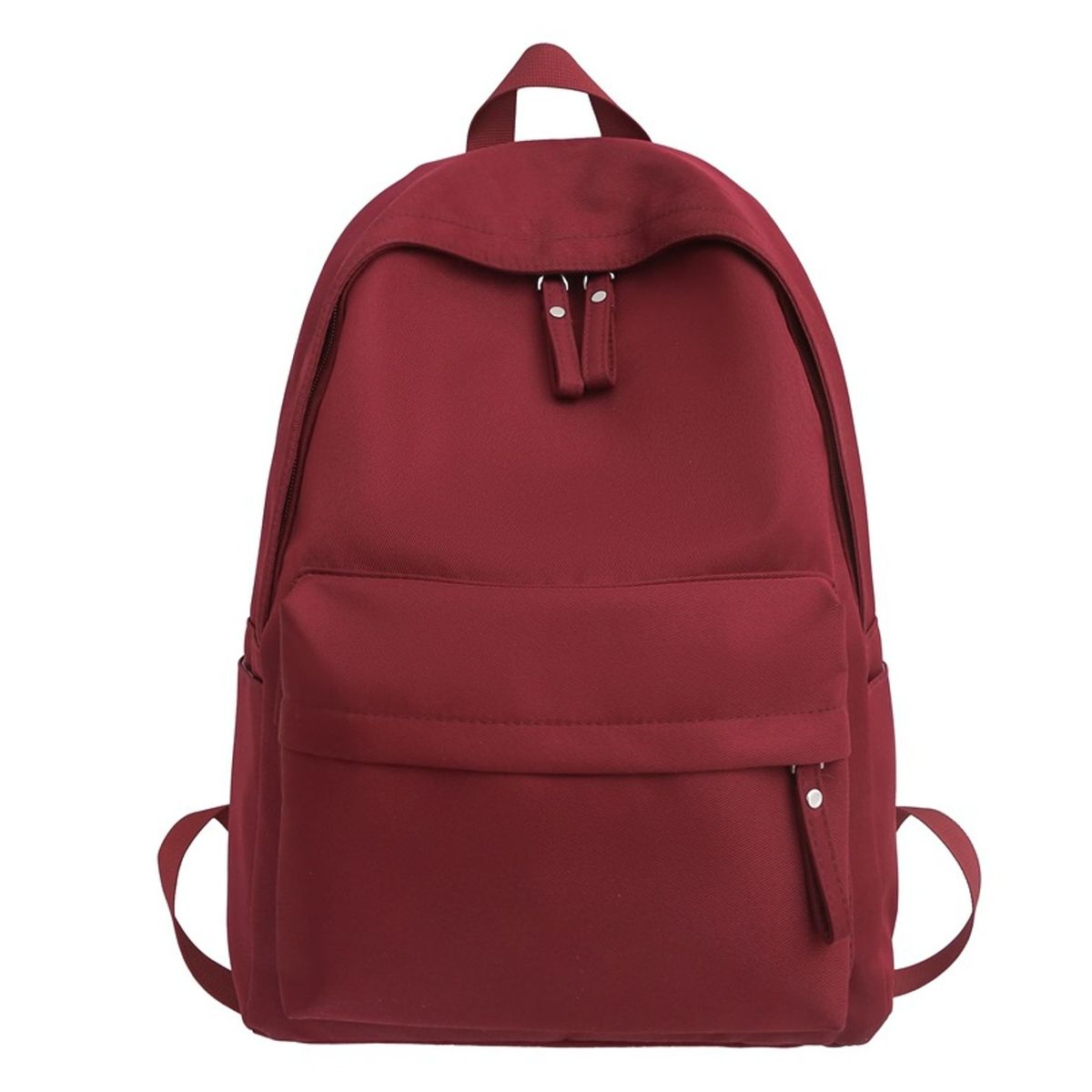 TIOZONEY - Mochila informal de color liso-Rojo