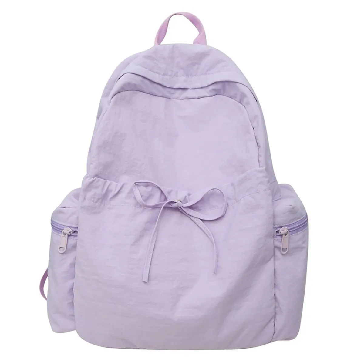 TIOZONEY - Mochila de nylon para mujer-Morado