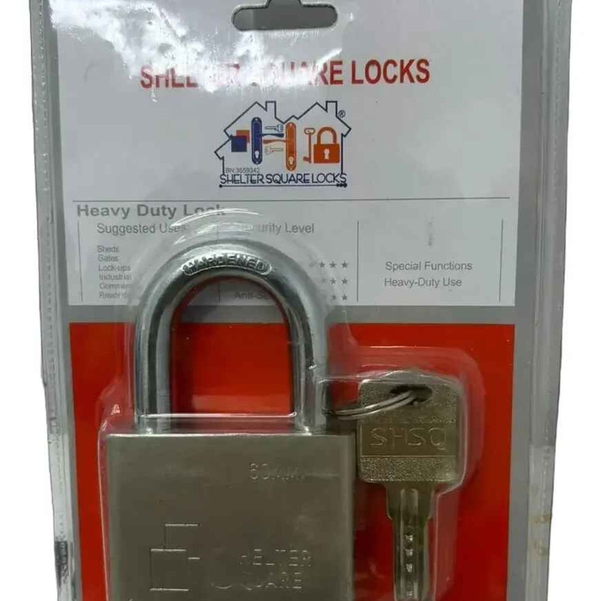 GENERICO - Candado De Seguridad 60mm Con 3 Llaves Alta Resistencia