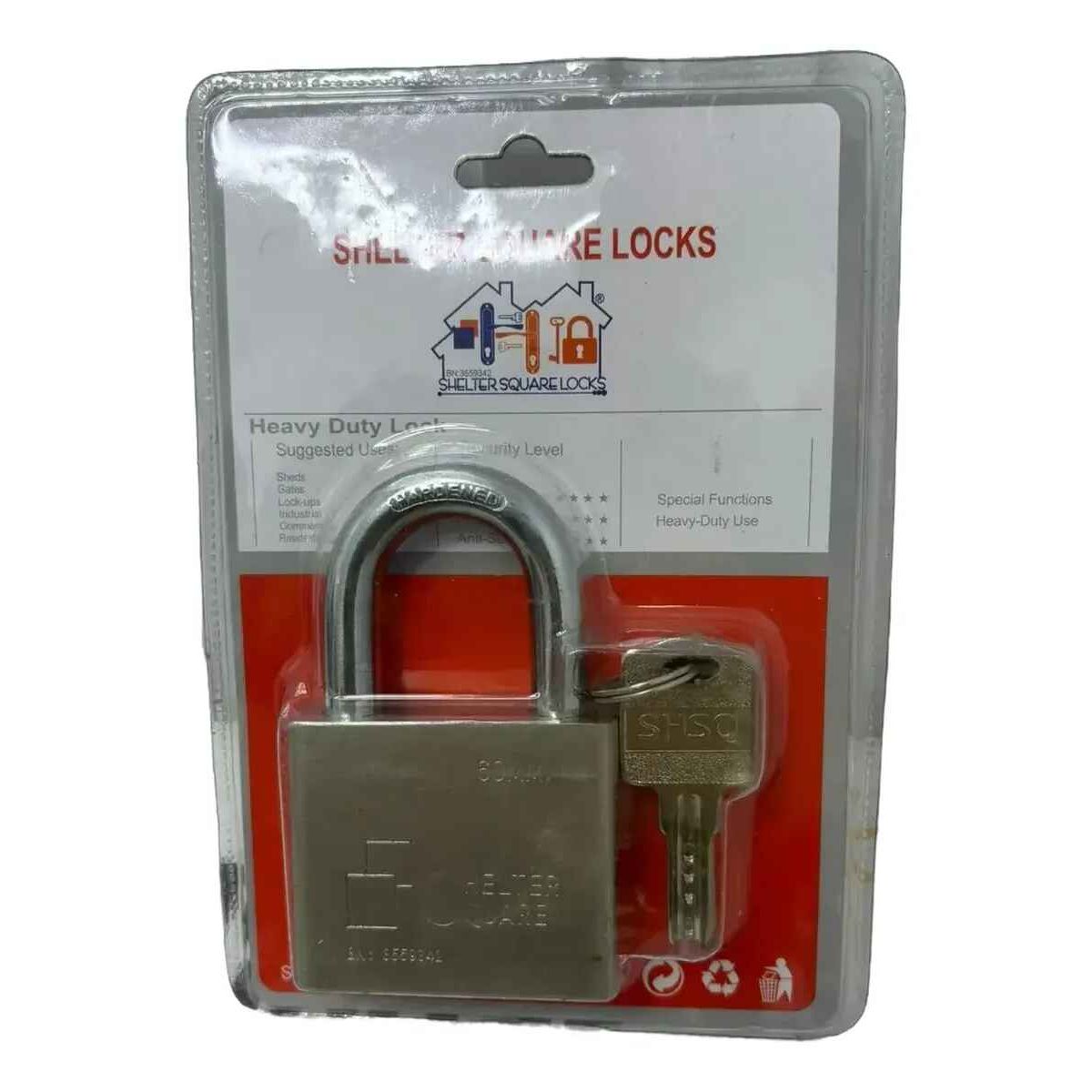 GENERICO - Candado De Seguridad 60mm Con 3 Llaves Alta Resistencia