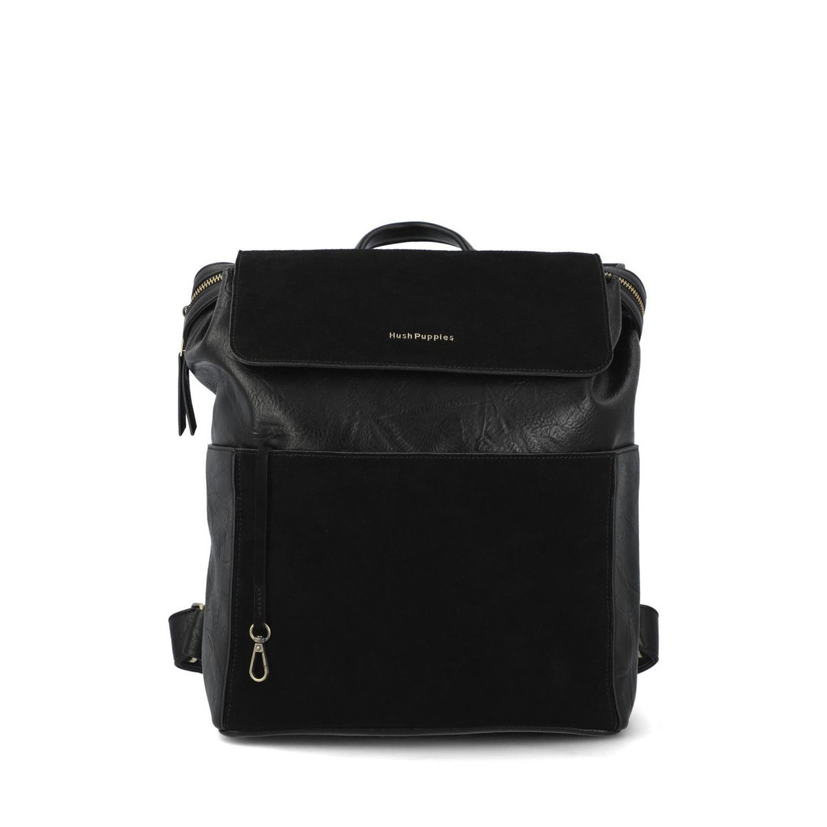HUSH PUPPIES - Mochila Ecocuero Mujer Lia Back Negro HUSH PUPPIES