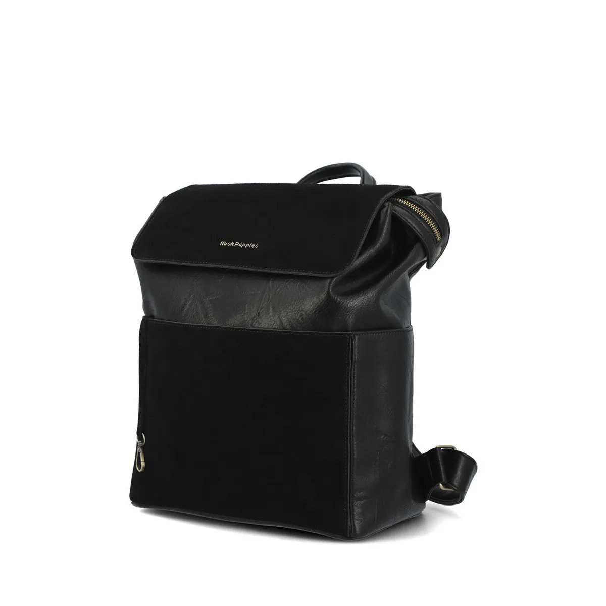 HUSH PUPPIES - Mochila Ecocuero Mujer Lia Back Negro HUSH PUPPIES