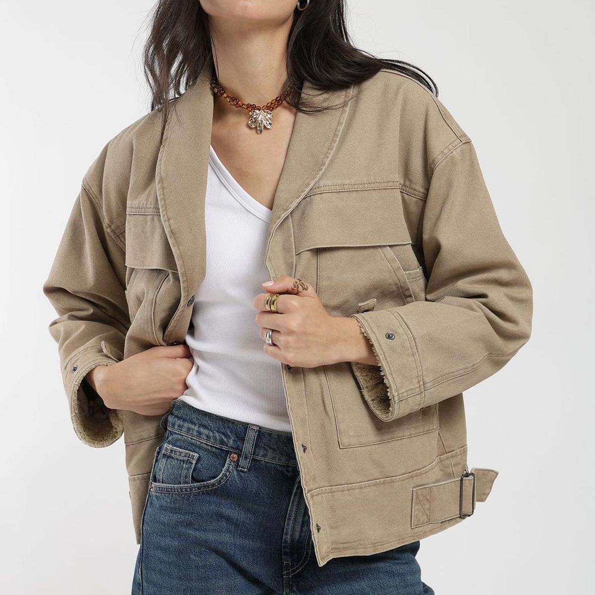 KAYA UNITE - Chaqueta Clásica Canvas Solid Mujer