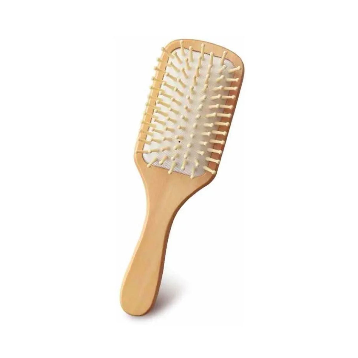 GENERICO - Cepillo Madera Anti Frizz Desenredante Rizos Masaje