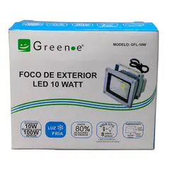 GREEN E - Foco LED Exterior 10W Green-e Alta Potencia y Bajo Consumo
