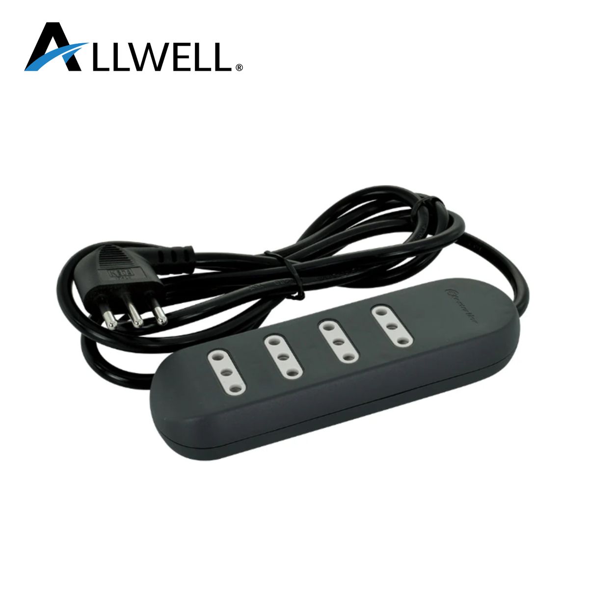 LEXO - ALARGADOR ELECTRICO NEGRO 4 TOMAS LEXO 3M