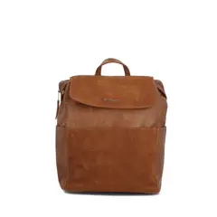 HUSH PUPPIES - Mochila Ecocuero Mujer Lia Café Negro