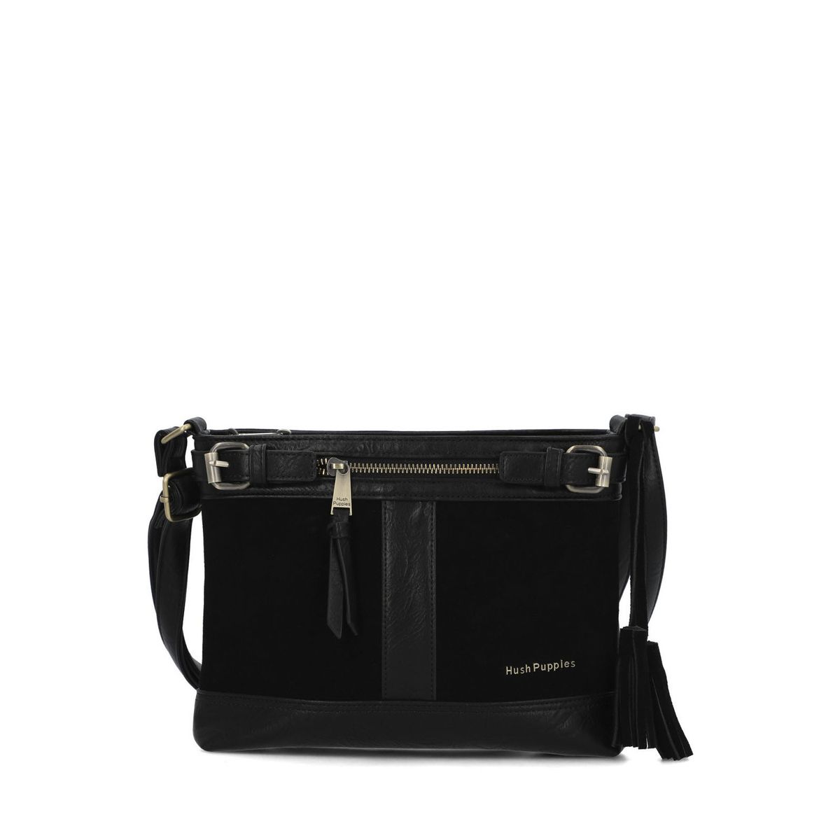 HUSH PUPPIES - Cartera Mujer Larisa Cross Negro HUSH PUPPIES