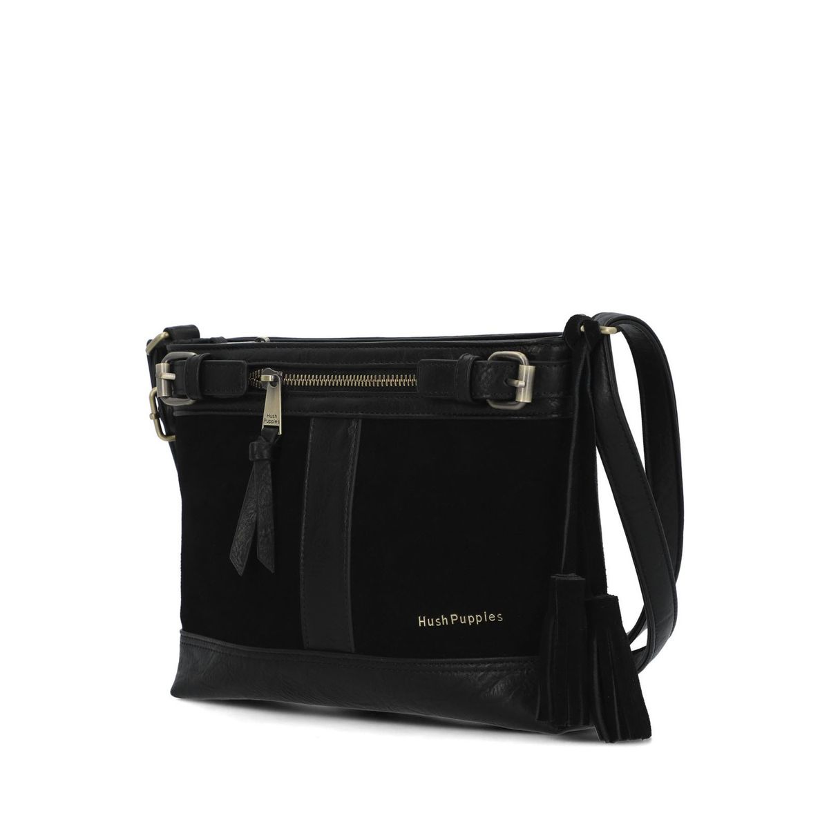 HUSH PUPPIES - Cartera Mujer Larisa Cross Negro HUSH PUPPIES