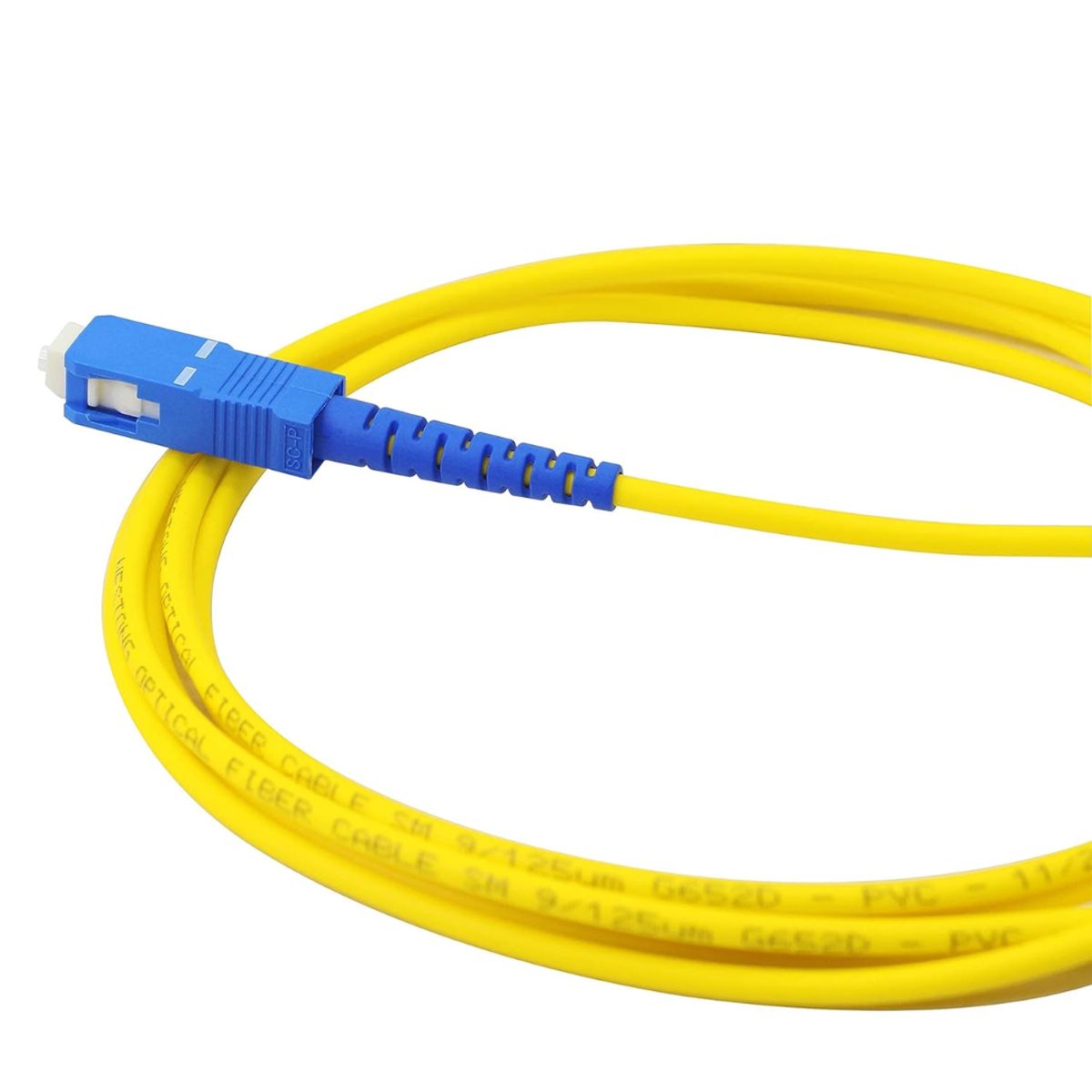 GENERICO - Cable Patch Cord Fibra Óptica 10m SCAPC a SCUPC Monomodo