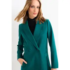 IO - Chaqueton Liso Mujer Verde Petróleo