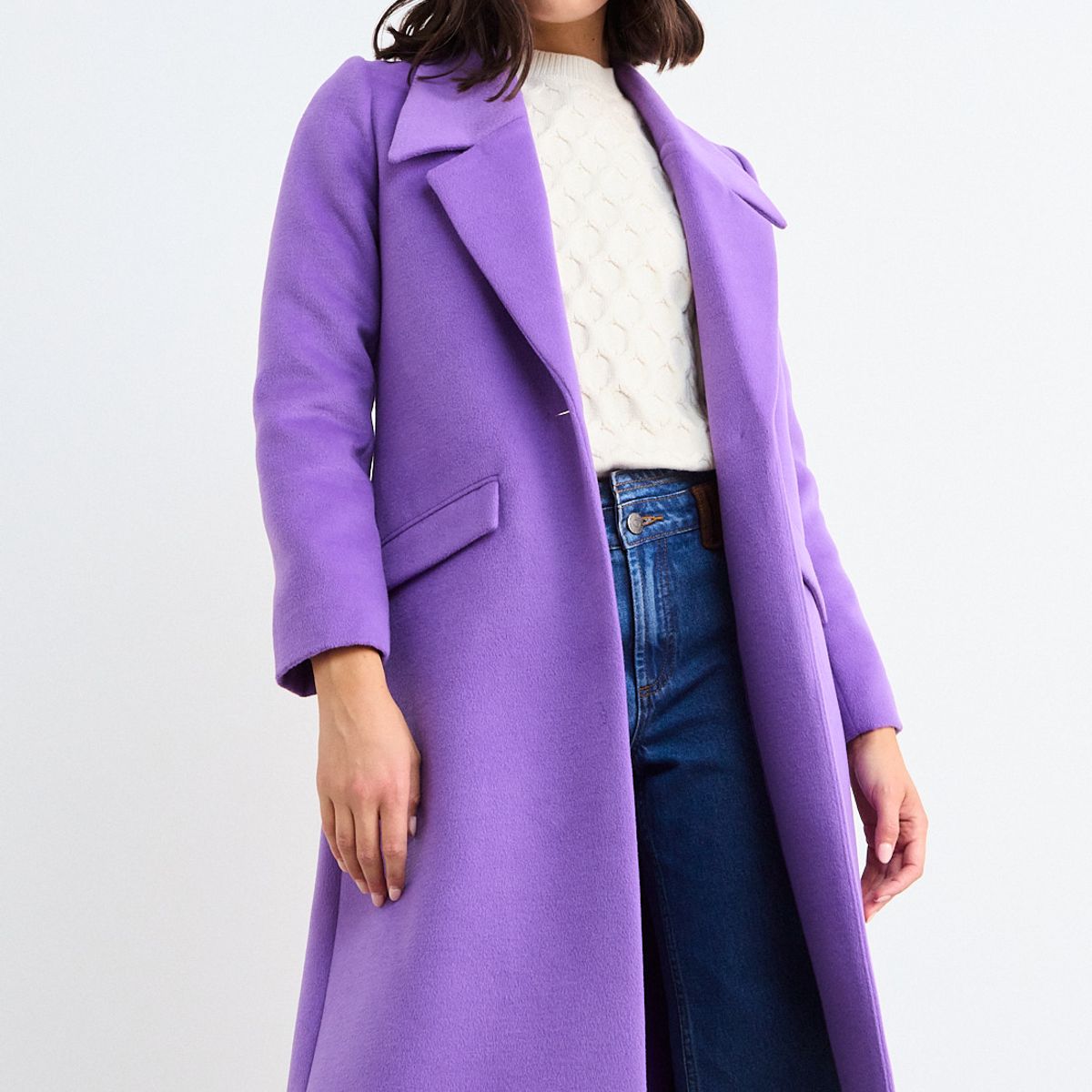 IO - Chaqueton Liso Mujer Morado Io