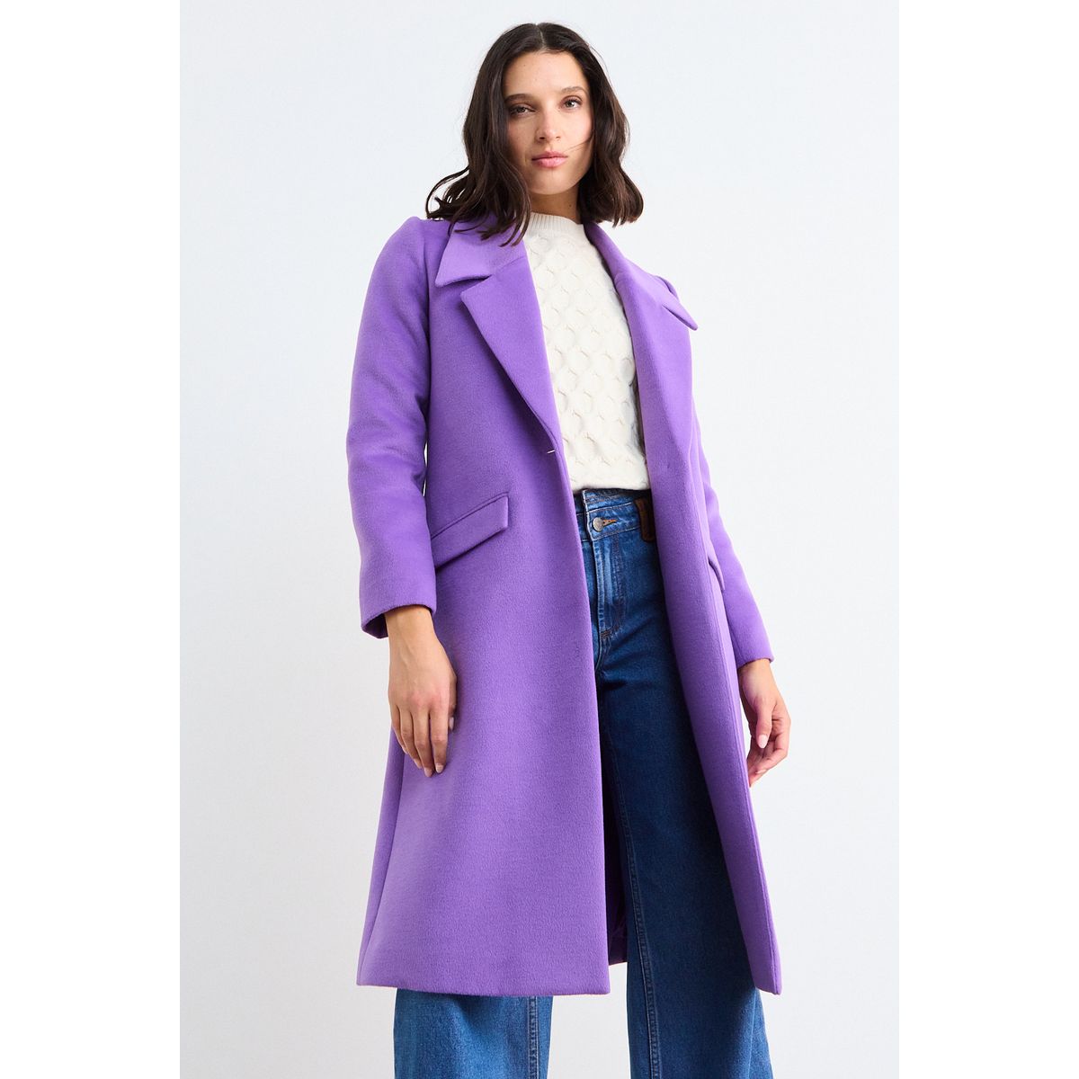 IO - Chaqueton Liso Mujer Morado Io