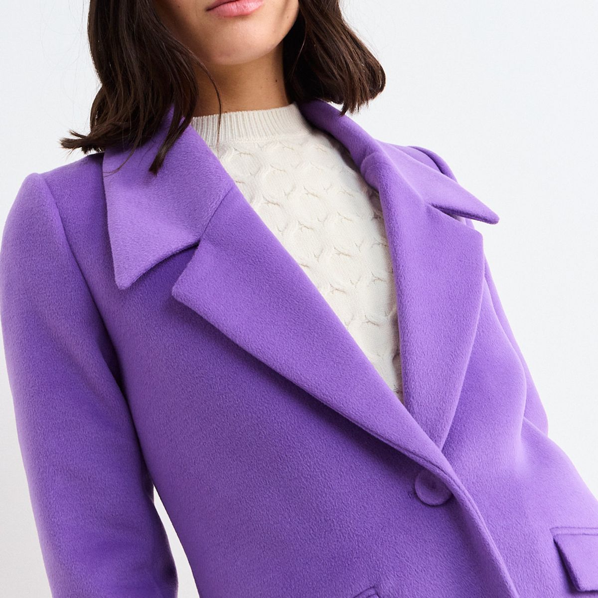 IO - Chaqueton Liso Mujer Morado Io