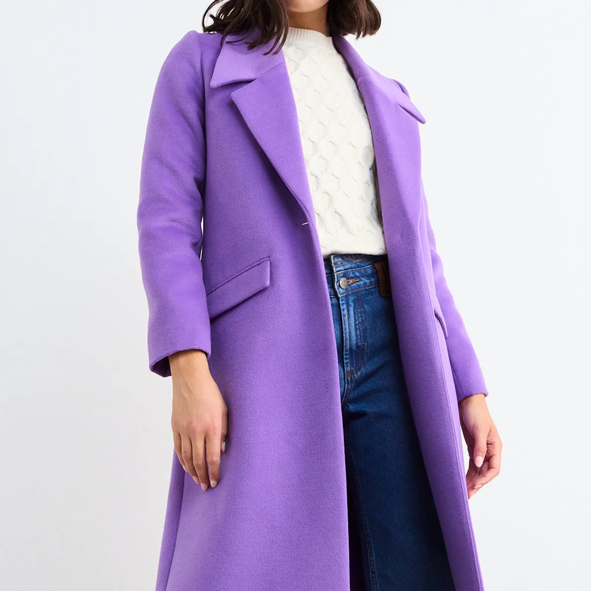 IO - Chaqueton Liso Mujer Morado Io