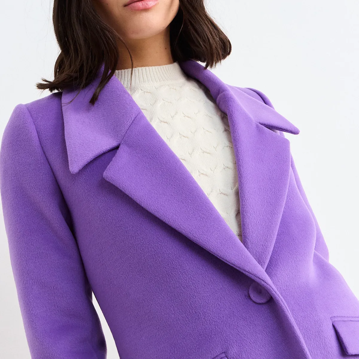IO - Chaqueton Liso Mujer Morado Io
