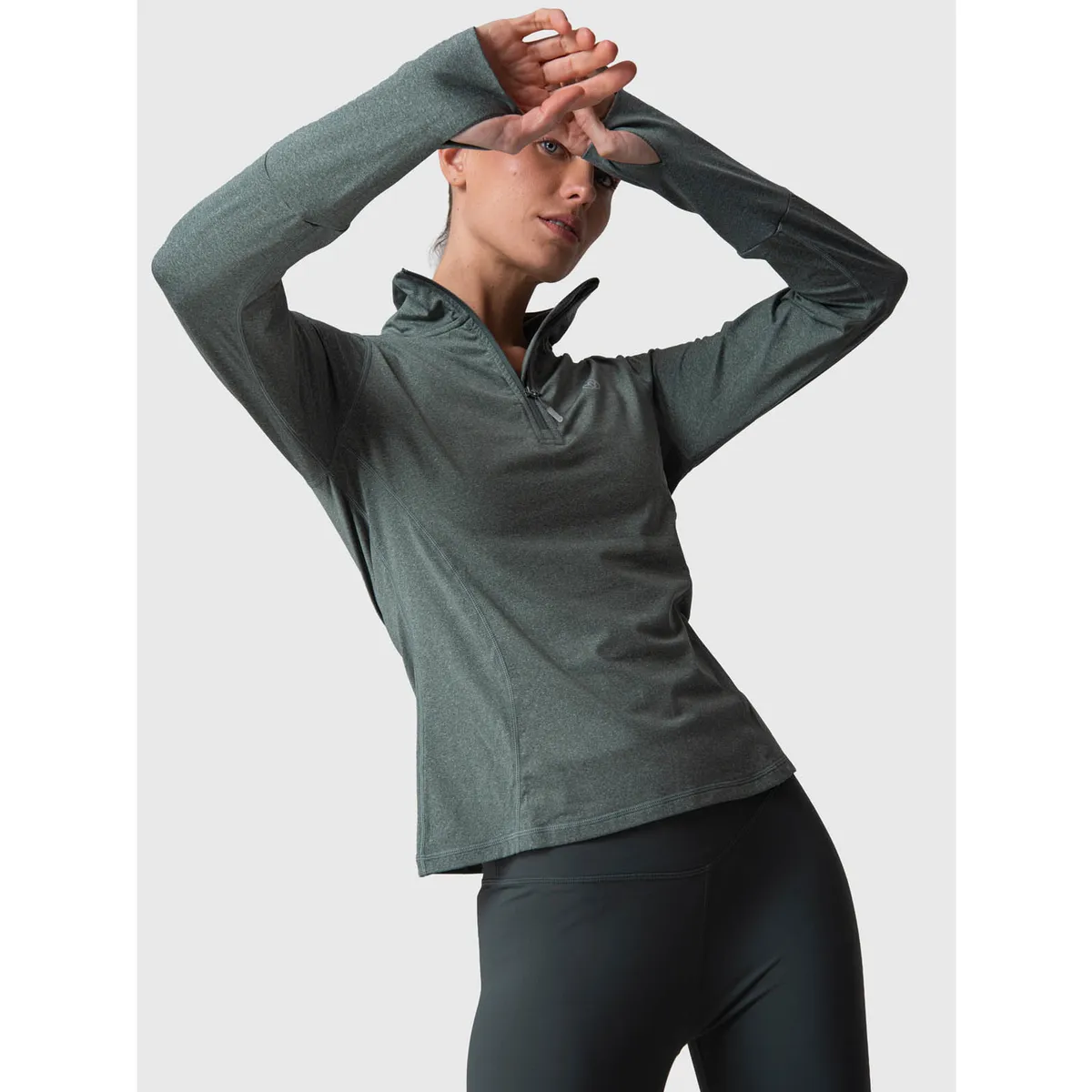 BSOUL - Polerón Half Zip Aloe Verde BSOUL