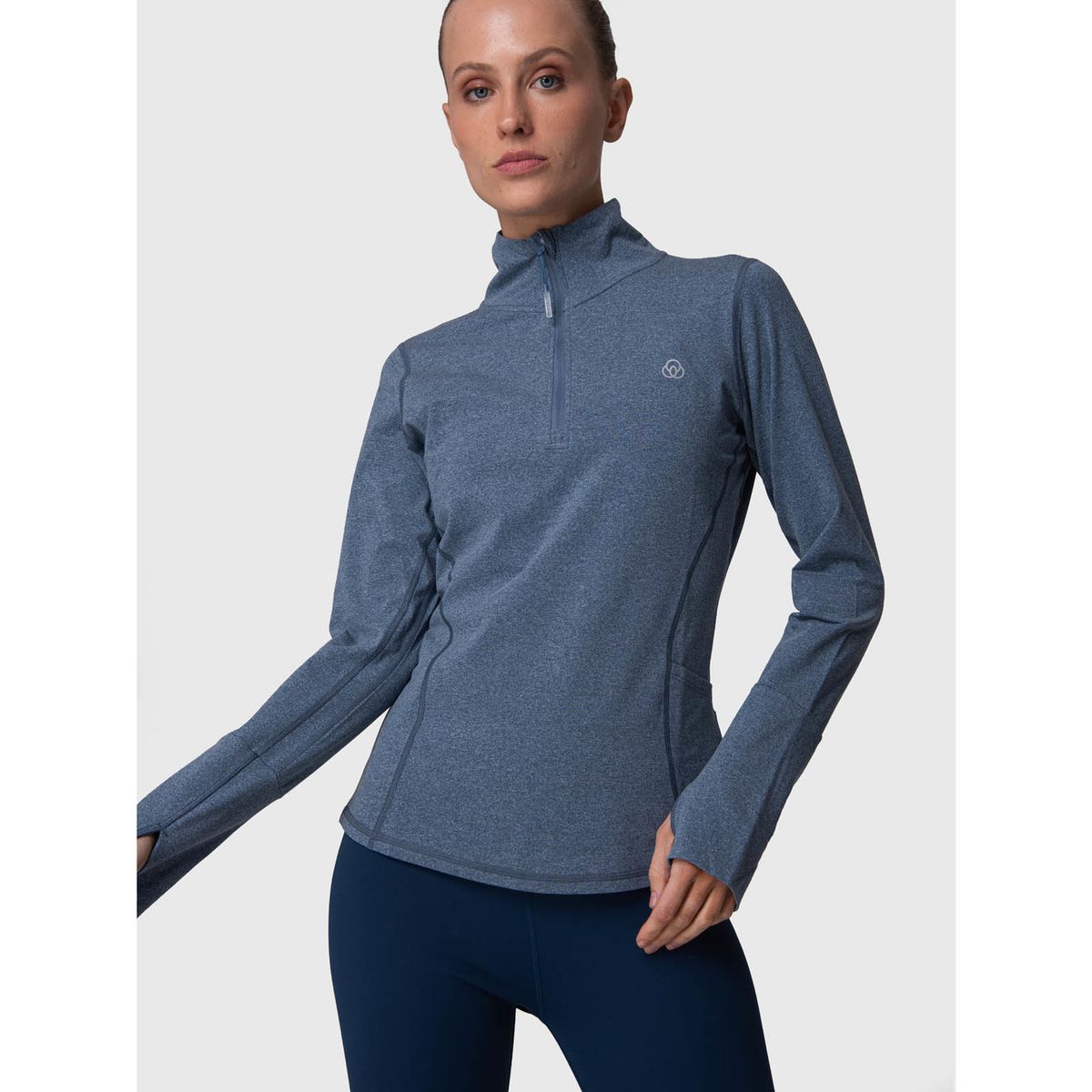 BSOUL - Polerón Half Zip Aloe Azul BSOUL