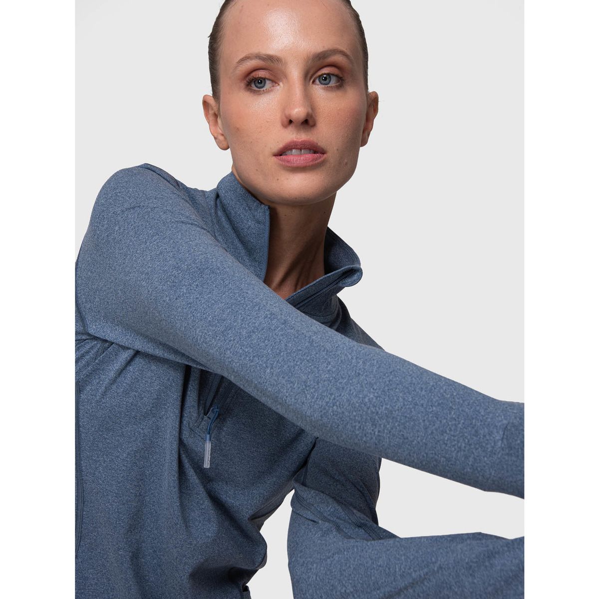 BSOUL - Polerón Half Zip Aloe Azul BSOUL