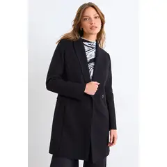 IO - Chaqueton Liso Mujer Negro