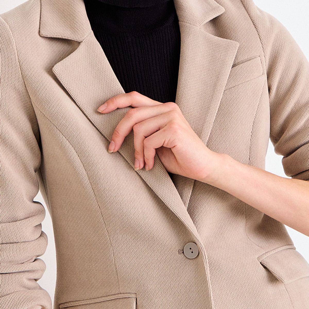 IO - Blazer Liso Mujer Beige Io