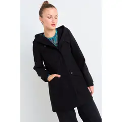 IO - Chaqueton Liso Mujer Negro