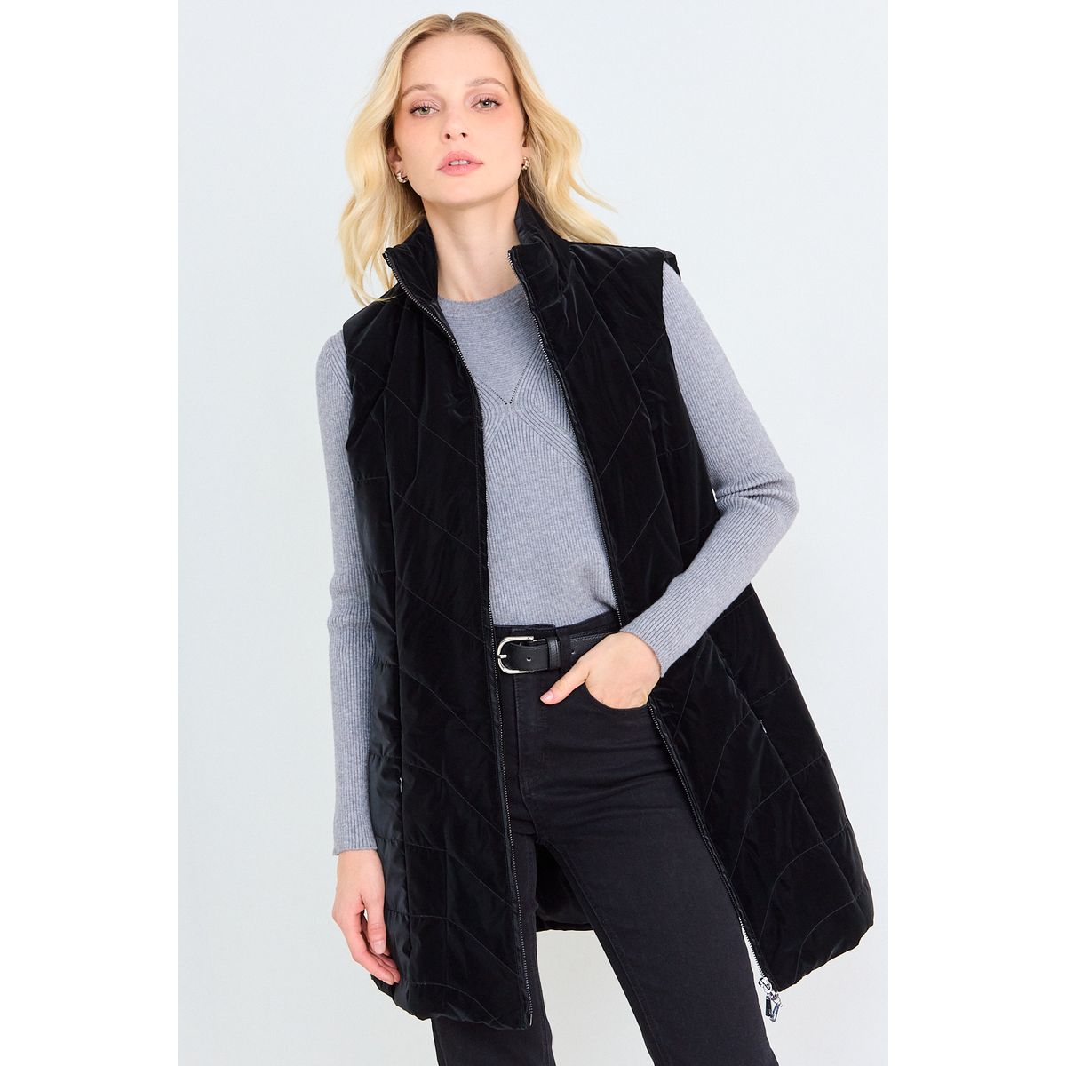 ASH - Parka Lisa Mujer Negro Ash