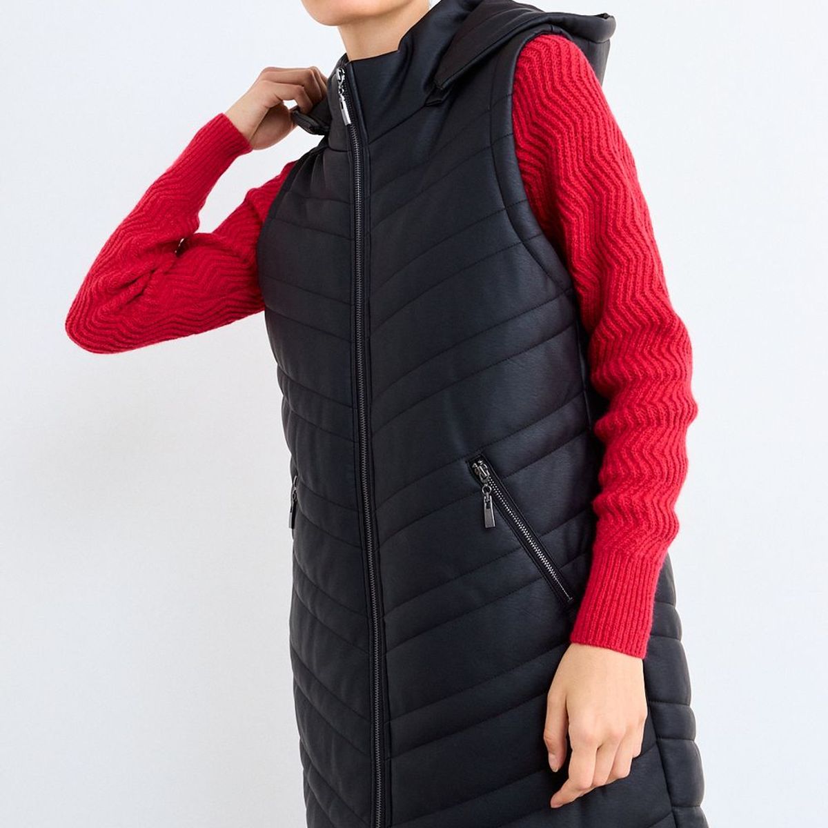 IO - Parka Lisa Mujer Negro Io