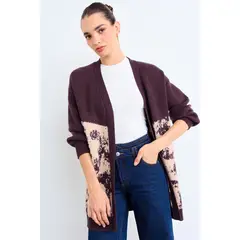 IO - Cardigan De Tope Mujer Café